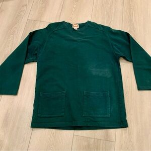 Rate super vintage 70s early 80s Banana Republic dark green Crewneck sweatshirt
